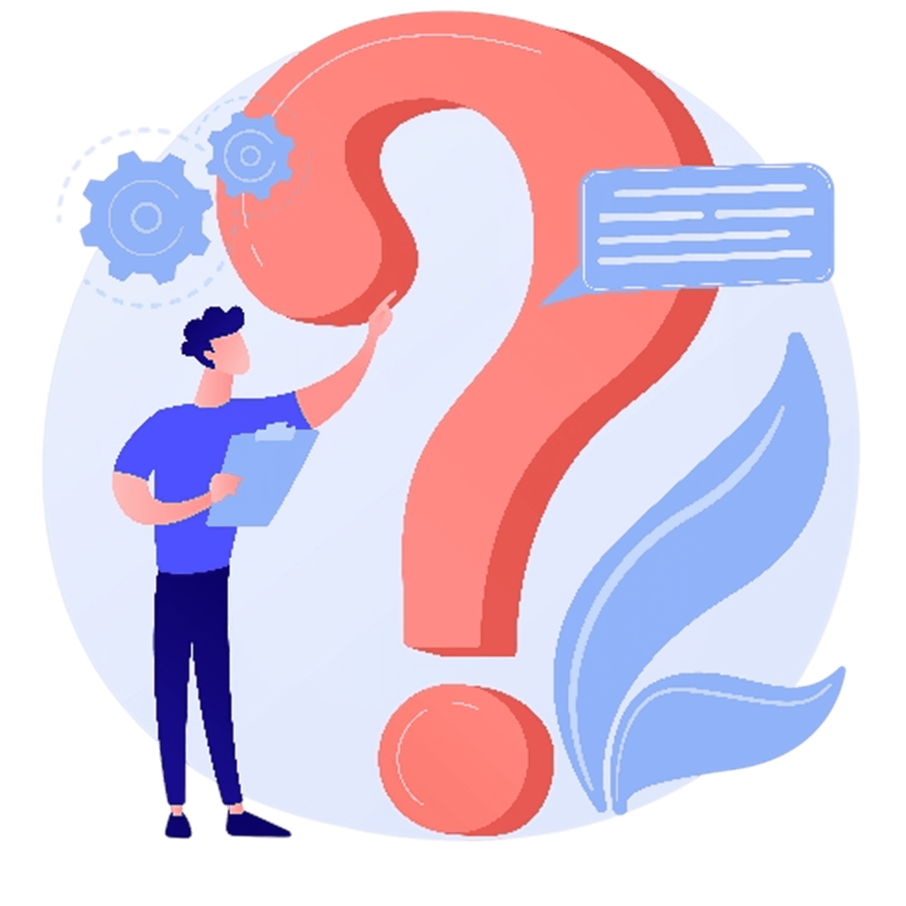 FAQ illustration background